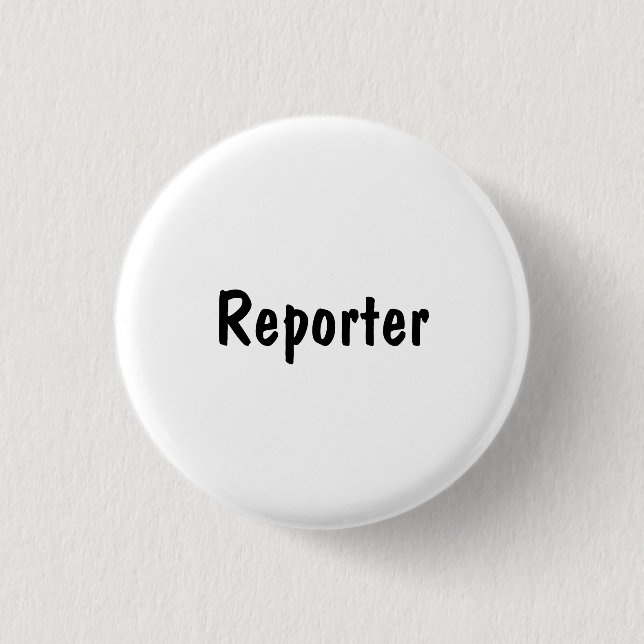 Badge Rond 2,50 Cm Reporter (Devant)