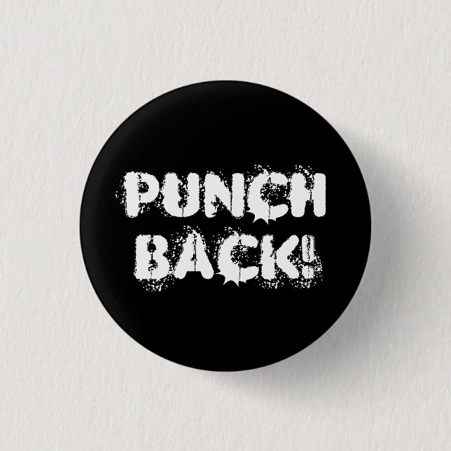 BADGE ROND 2,50 CM REPOUSSEZ ! (Devant)