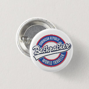 Badge Rond 2,50 Cm République dominicaine routard voyageur du monde