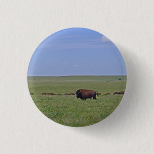 Badge Rond 2,50 Cm Réserve nationale des Prairies de Tallgrass - Kans