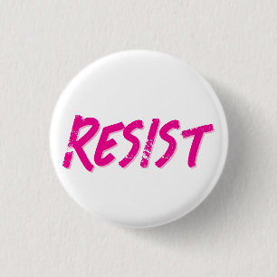 Badge Rond 2,50 Cm Résister à la résistance rose
