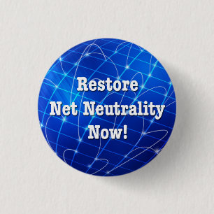 Badge Rond 2,50 Cm Restaurez la neutralité du Net maintenant !