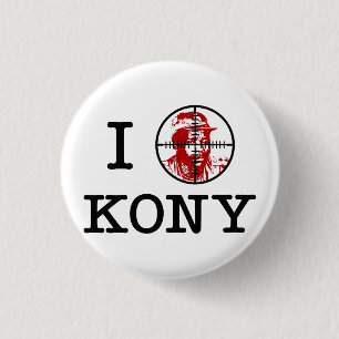 Badge Rond 2,50 Cm Réticules 2012 de cible de Kony Joseph Kony
