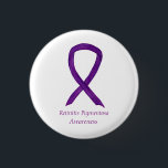 Badge Rond 2,50 Cm Retinitis Pigmentos Sensibilisation Ruban Personna<br><div class="desc">Rétinite Pigmentosa cause de sensibilisation utilise un ruban violet. La broche à ruban de sensibilisation présente la peinture d'un ruban de conscience violet sur un pendentif à bouton personnalisé. Le pendentif de sensibilisation note "Sensibilisation à la rétinite pigmentosa". Les épingles ou boutons d'un ruban de sensibilisation violet peuvent être customisés...</div>