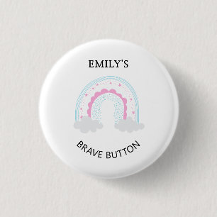 Badge Rond 2,50 Cm retour à l'école rainbow custom nom courageux