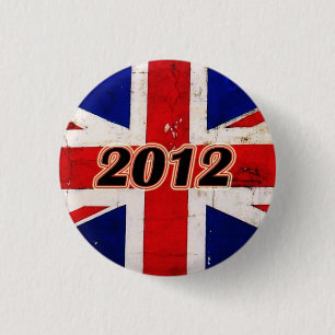 Badge Rond 2,50 Cm Retro 2012 UK
