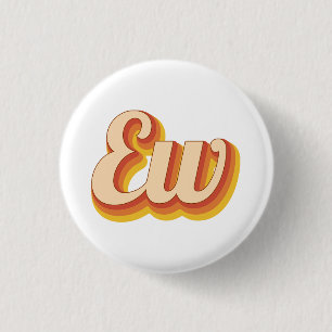 Badge Rond 2,50 Cm Retro Ew