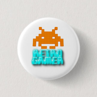Badge Rond 2,50 Cm Retro Gamer