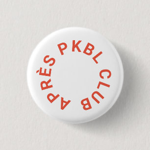 Badge Rond 2,50 Cm Rétro Orange Après PKBL Club Pickleball