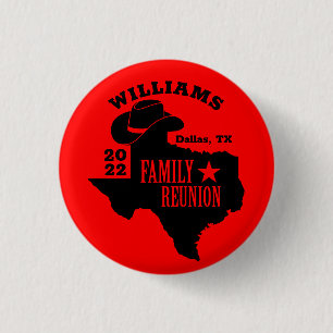 Badge Rond 2,50 Cm Réunion de la famille Texas