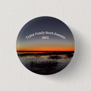 Badge Rond 2,50 Cm Reunion famille plage