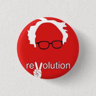 Badge Rond 2,50 Cm Révolution Bernie Sanders 2016