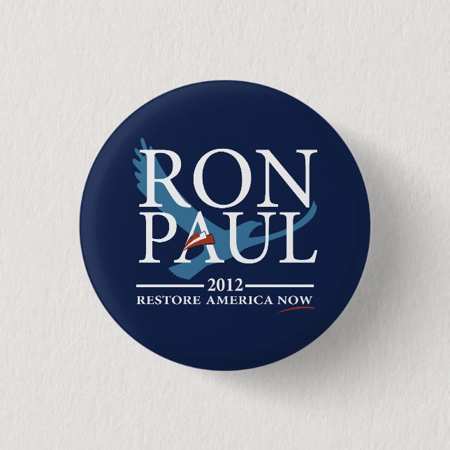 Badge Rond 2,50 Cm Révolution de Ron Paul (Devant)