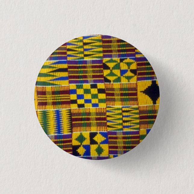 Badge Rond 2,50 Cm rhapsodie de kente (Devant)