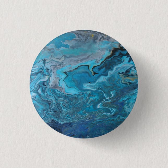 Badge Rond 2,50 Cm Rhapsody en Turquoise (Devant)