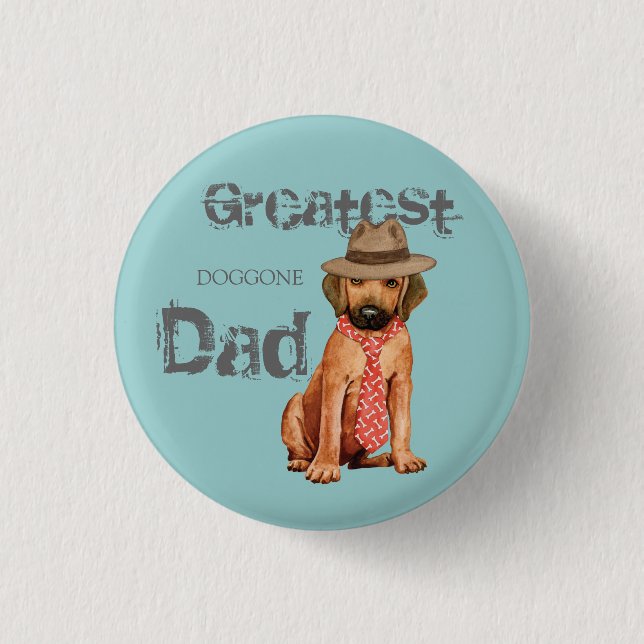 Badge Rond 2,50 Cm Rhodesian Ridgeback (Devant)