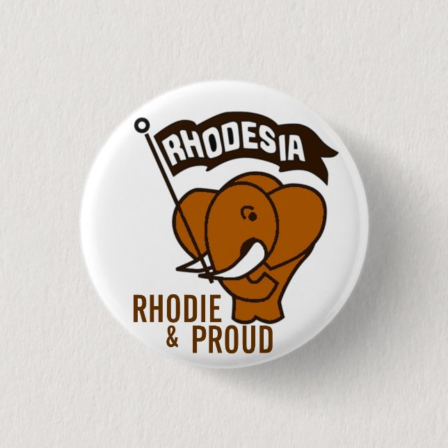 BADGE ROND 2,50 CM RHODIE ET FIER (Devant)