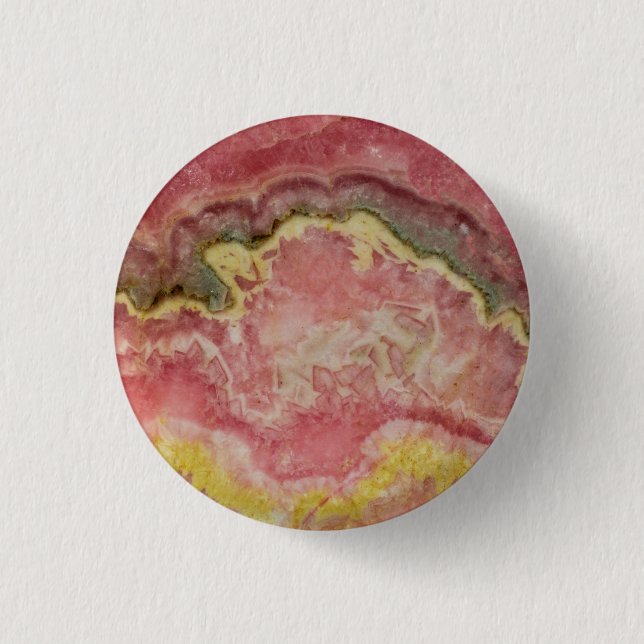 Badge Rond 2,50 Cm Rhodochrosite (Devant)