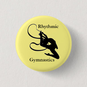 Badge Rond 2,50 Cm Rhythmic Gymnastics button pin "gymnast gifts"