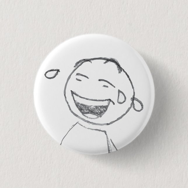 Badge Rond 2,50 Cm Rire (Devant)