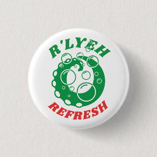 Badge Rond 2,50 Cm R'lyeh Lave-linge détergent Innsmouth Lovecraft