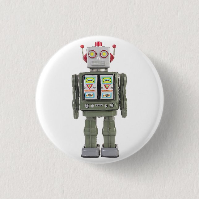 Badge Rond 2,50 Cm Robot de jouet (Devant)