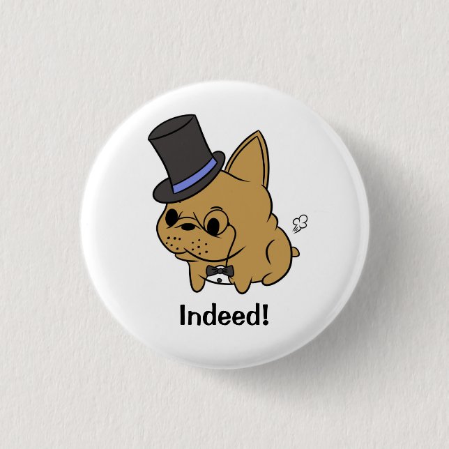 Badge Rond 2,50 Cm Rocco chic en effet ! Bouton (Devant)