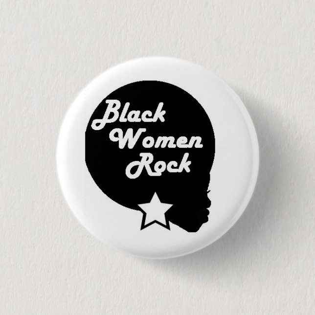 Badge Rond 2,50 Cm Roche de femmes de couleur ! (Devant)