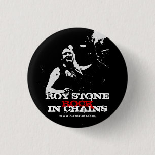 BADGE ROND 2,50 CM ROCHE EN PIERRE DE ROY DANS L'INSIGNE DE CHAÎNES