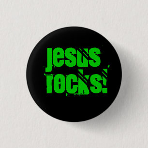 Badge Rond 2,50 Cm Roches de Jésus !