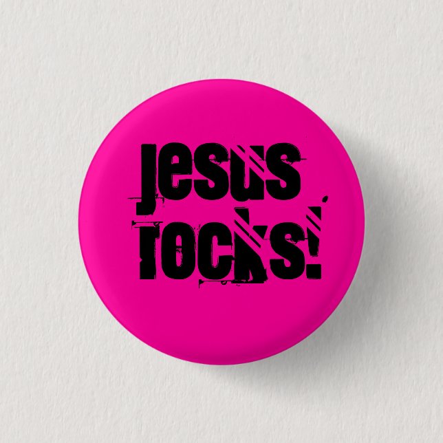 Badge Rond 2,50 Cm Roches de Jésus ! - Customisé (Devant)