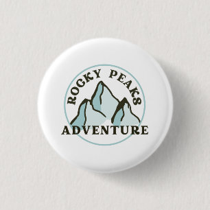 Badge Rond 2,50 Cm Rocky Peaks Aventure Collective Pin
