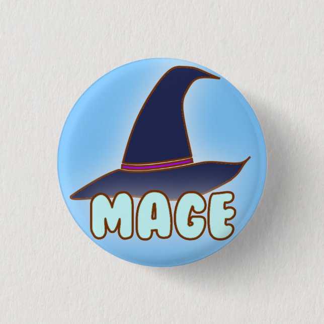 Badge Rond 2,50 Cm Rôle de MOBA - Mage (Devant)