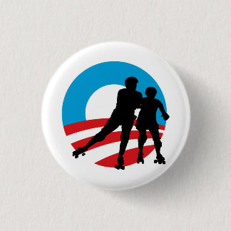 Badge Rond 2,50 Cm Rollergirls 4 OBAMA bouton de 1-1/4"