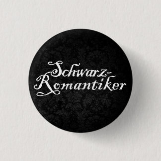Badge Rond 2,50 Cm Romantique noir