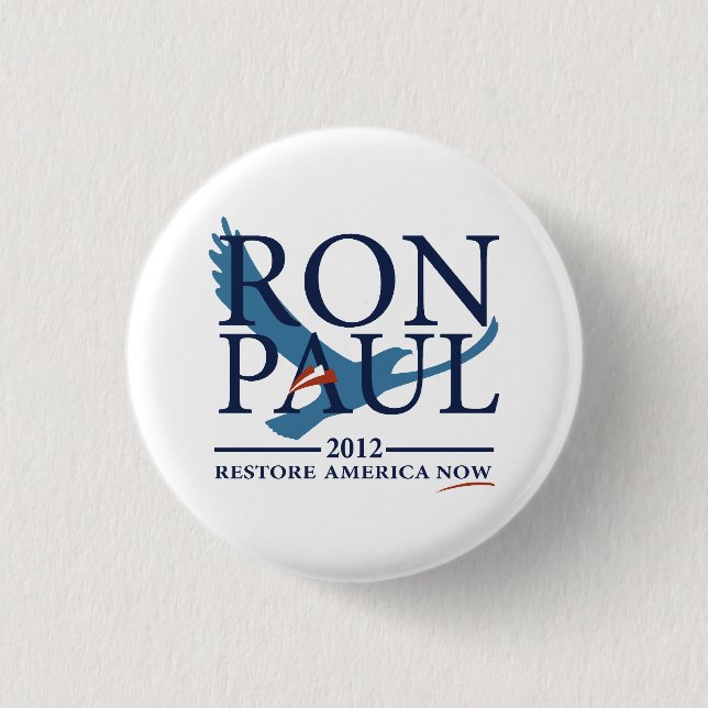 Badge Rond 2,50 Cm Ron Paul (Devant)