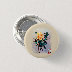 Badge Rond 2,50 Cm Rosa/Rose
