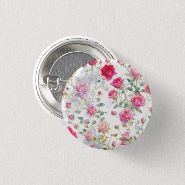 Badge Rond 2,50 Cm Rose (Devant & derrière)