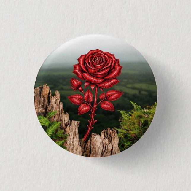 Badge Rond 2,50 Cm Rose  (Devant)