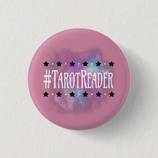 Badge Rond 2,50 Cm Rose 1 de #TarotReader po. Bouton