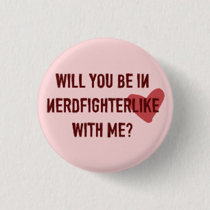 Badge Rond 2,50 Cm Rose de bouton de Nerdfighterlike