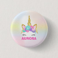 Rose et or de Pin de partie de faveur de licorne