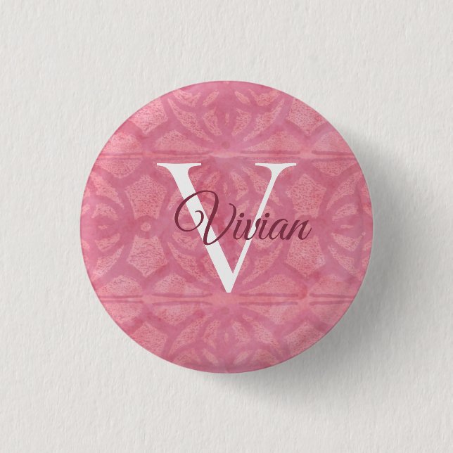 Badge Rond 2,50 Cm Rose pâle (Devant)