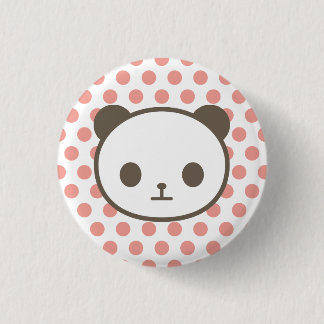 Badge Rond 2,50 Cm rose panda
