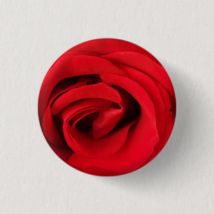 Badge Rond 2,50 Cm Rose rouge