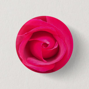 Badge Rond 2,50 Cm Rose rouge romantique