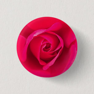 Badge Rond 2,50 Cm Rose rouge romantique v2