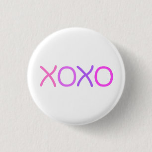 Badge Rond 2,50 Cm Rose, violet et lavande Xoxo charmant