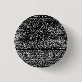 Badge Rond 2,50 Cm Rosetta Stone