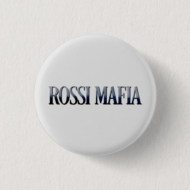 Badge Rond 2,50 Cm Rossi Mafia Button (Devant)